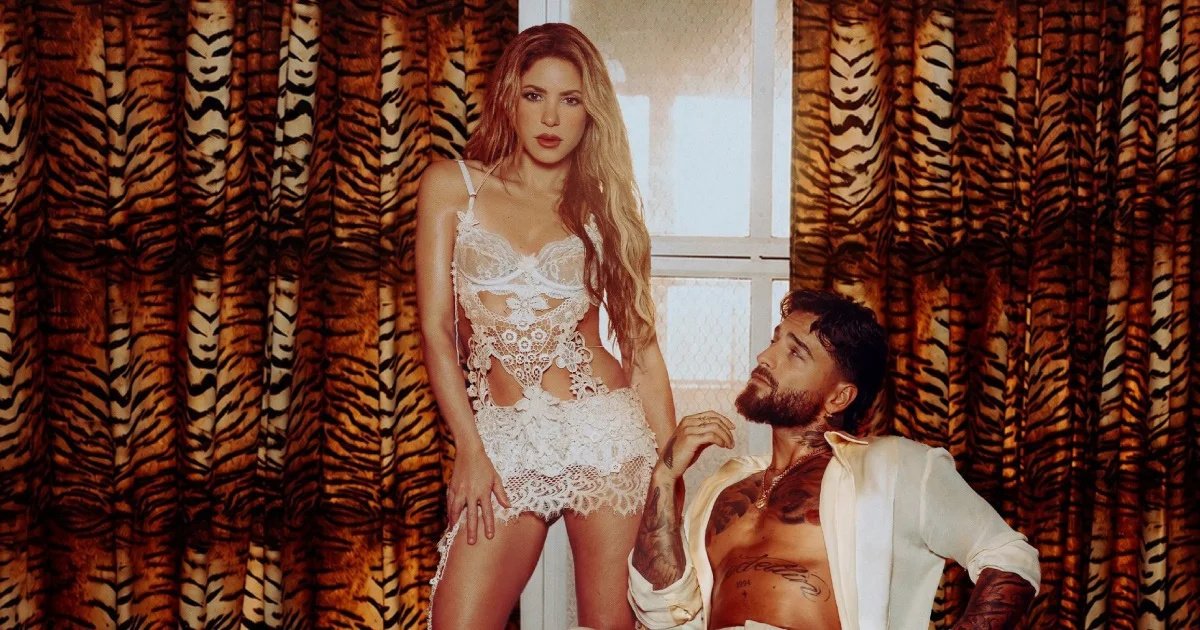 Shakira e Maluma em fotografia anterior da dupla