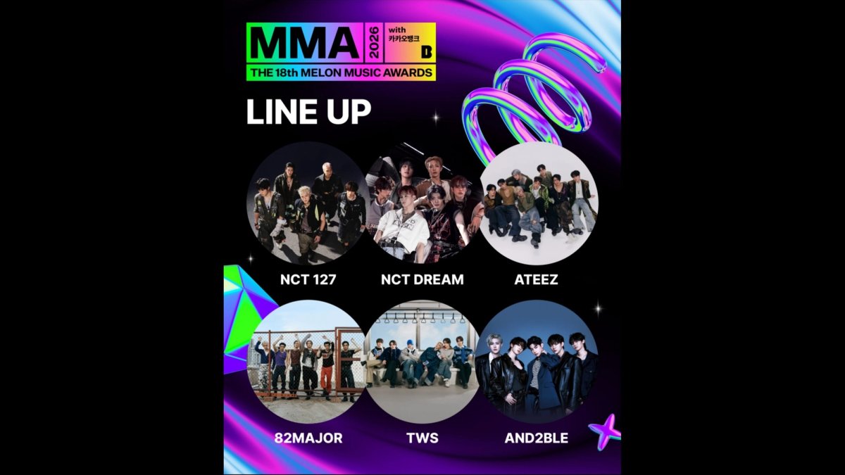 Cartaz oficial da etapa de line-up com NCT 127, NCT DREAM e outros grupos