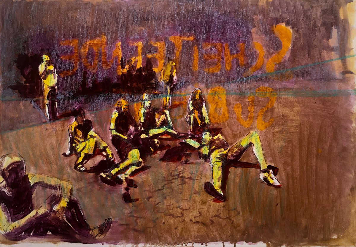 Acrylic oil on canvas 40 x 60 cm