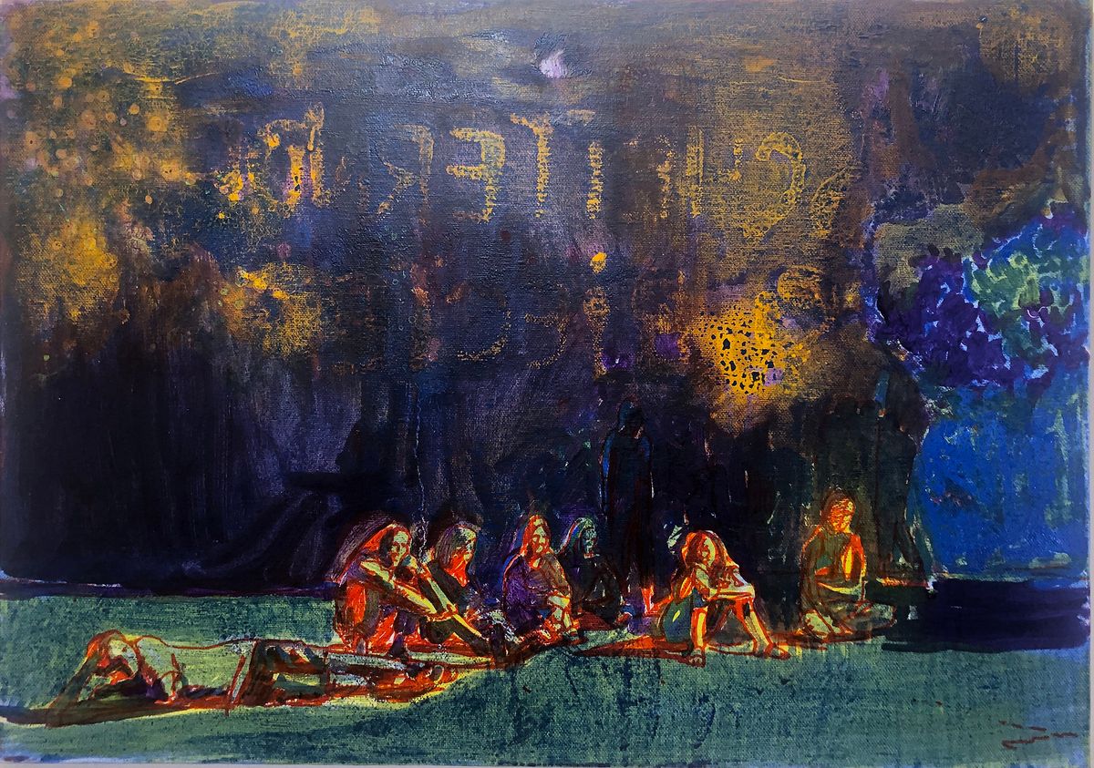 Acrylic oil on canvas 40 x 60 cm