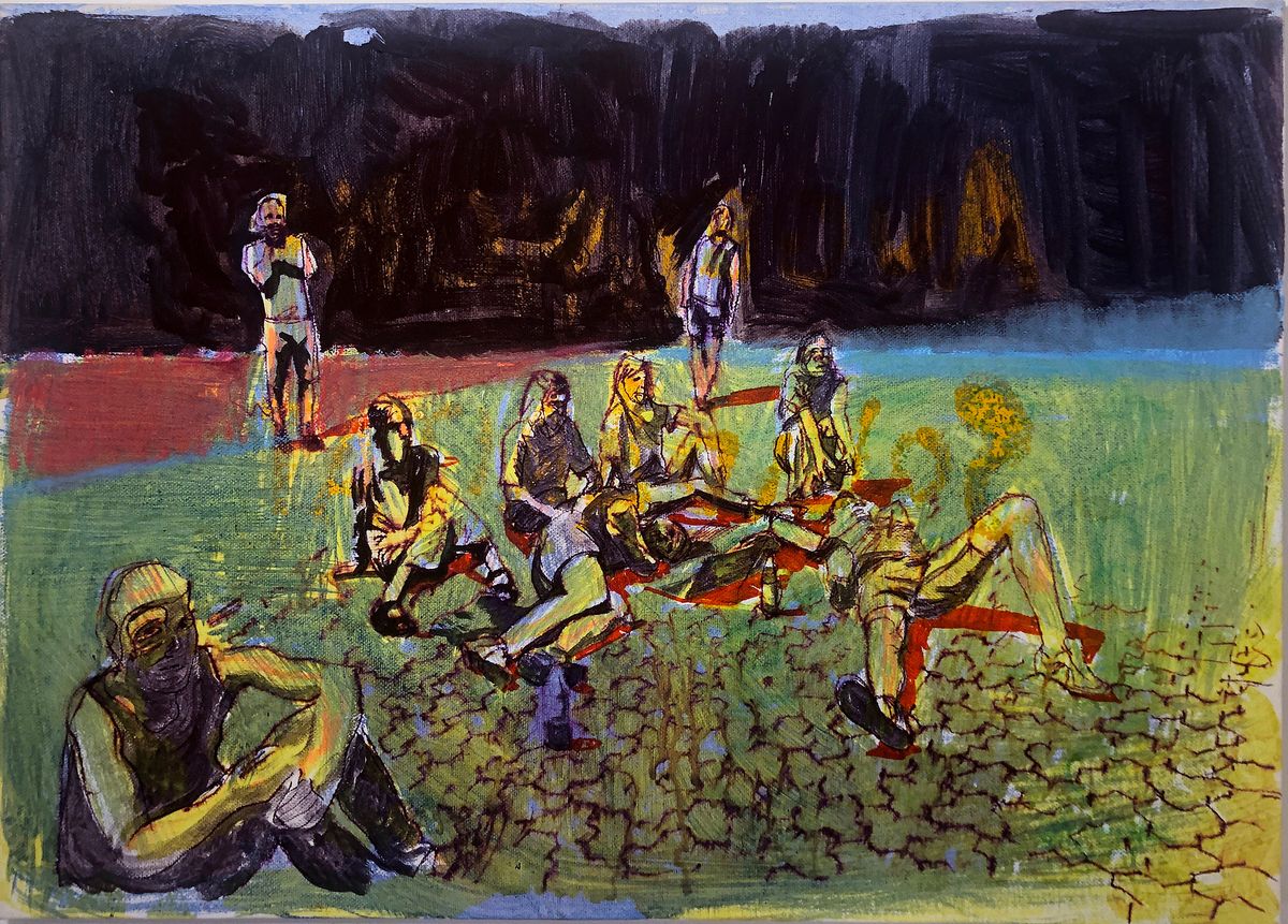Acrylic oil on canvas 40 x 60 cm