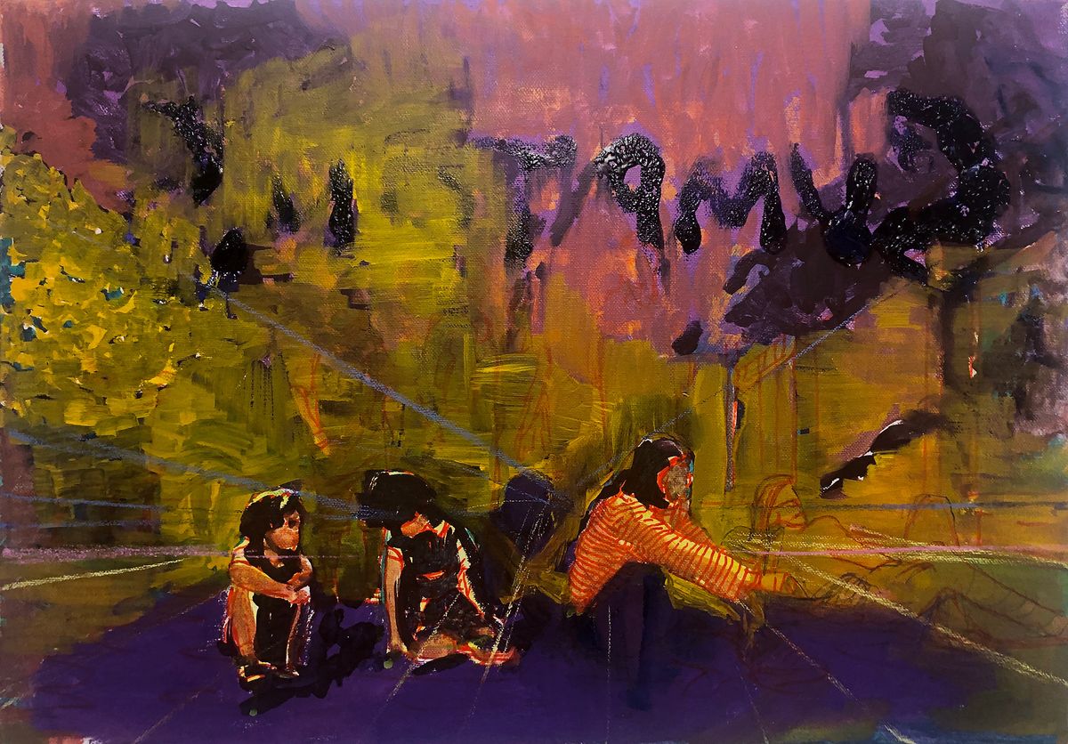 Acrylic oil on canvas 40 x 60 cm