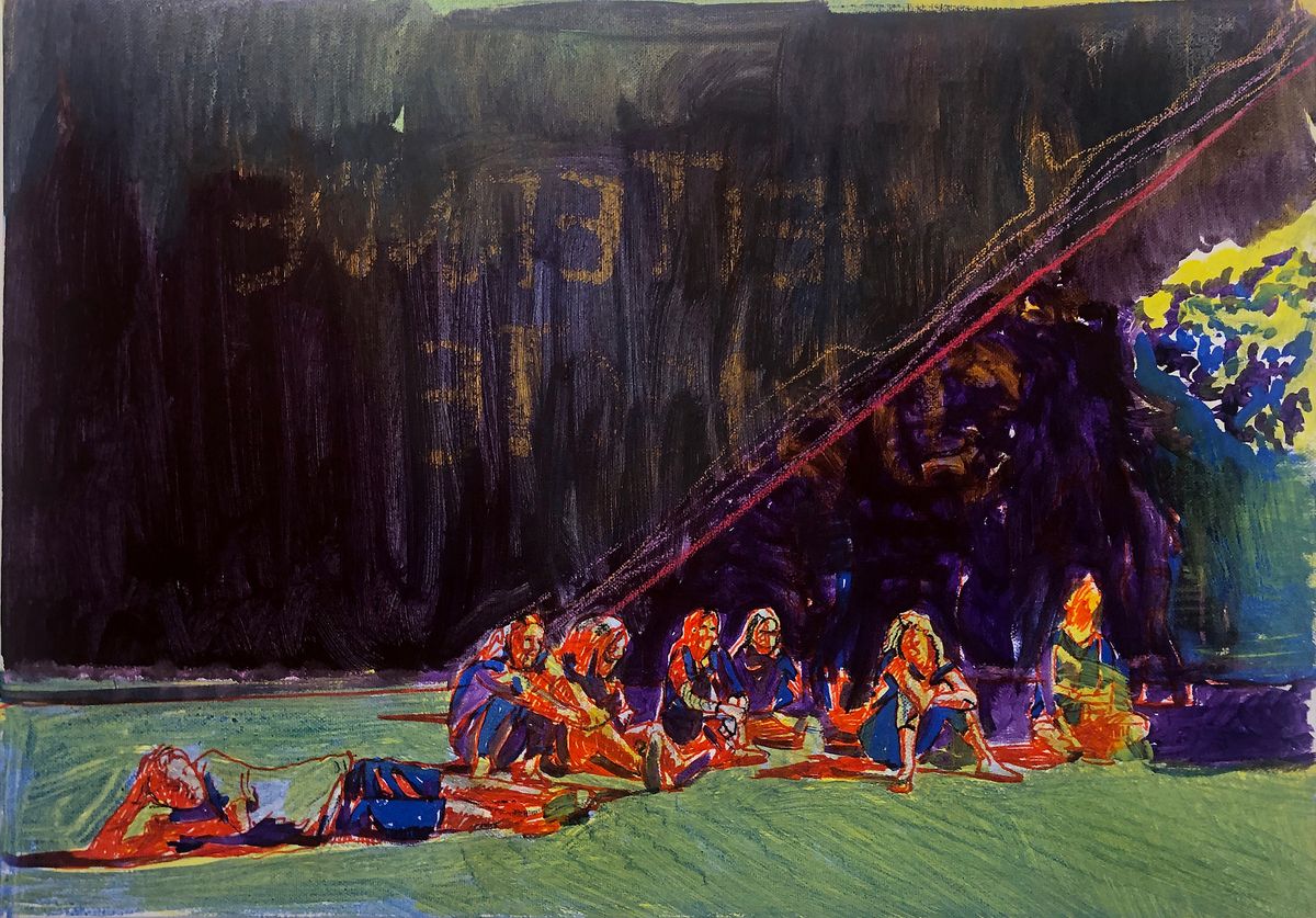 Acrylic oil on canvas 40 x 60 cm