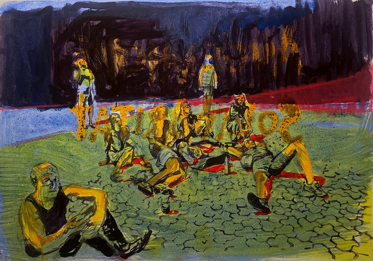 Acrylic oil on canvas 40 x 60 cm
