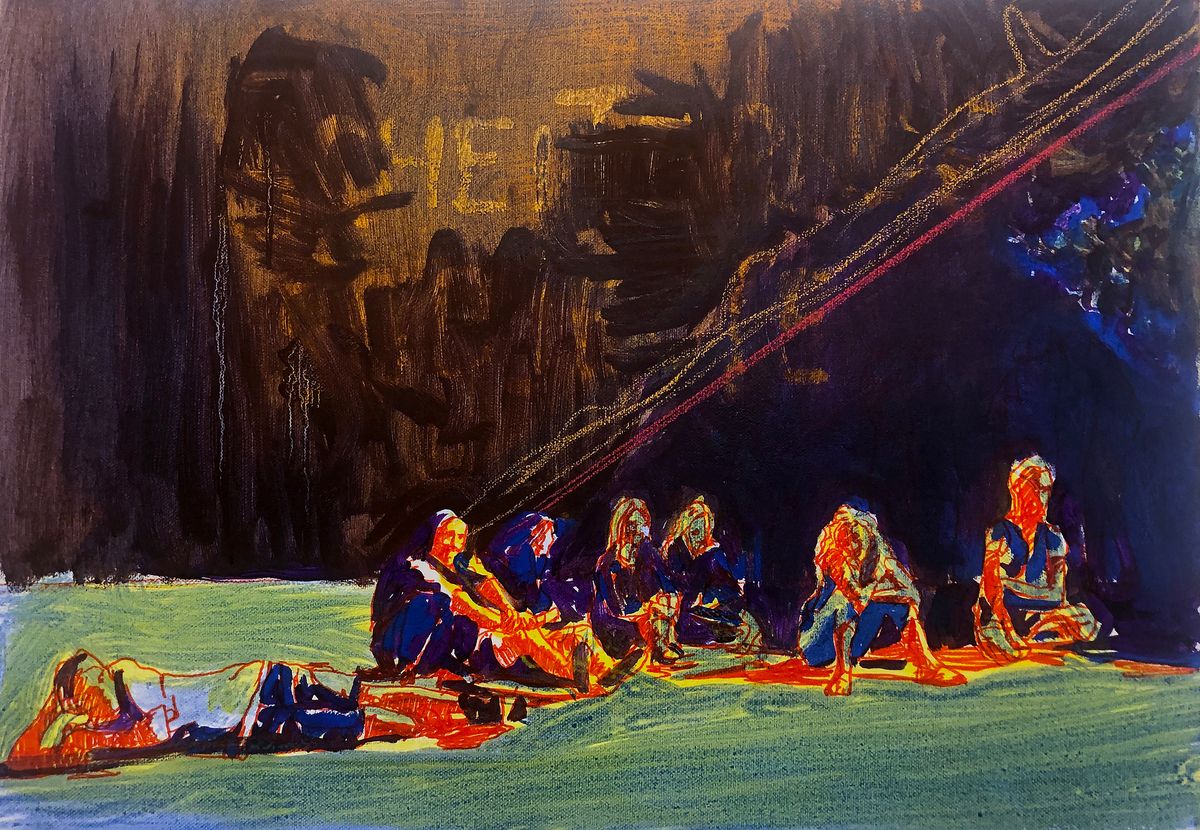 Acrylic oil on canvas 40 x 60 cm