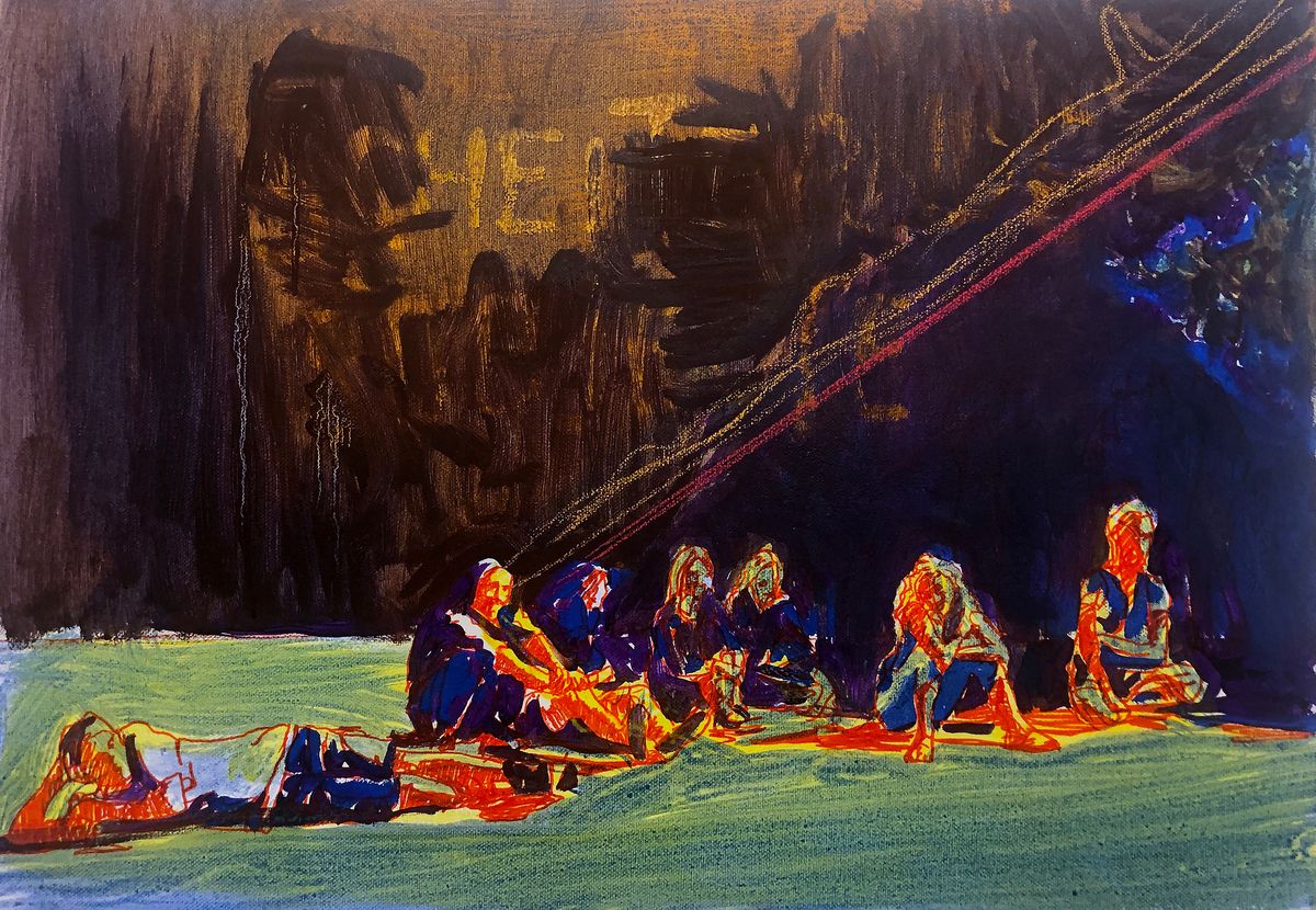 Acrylic oil on canvas 40 x 60 cm