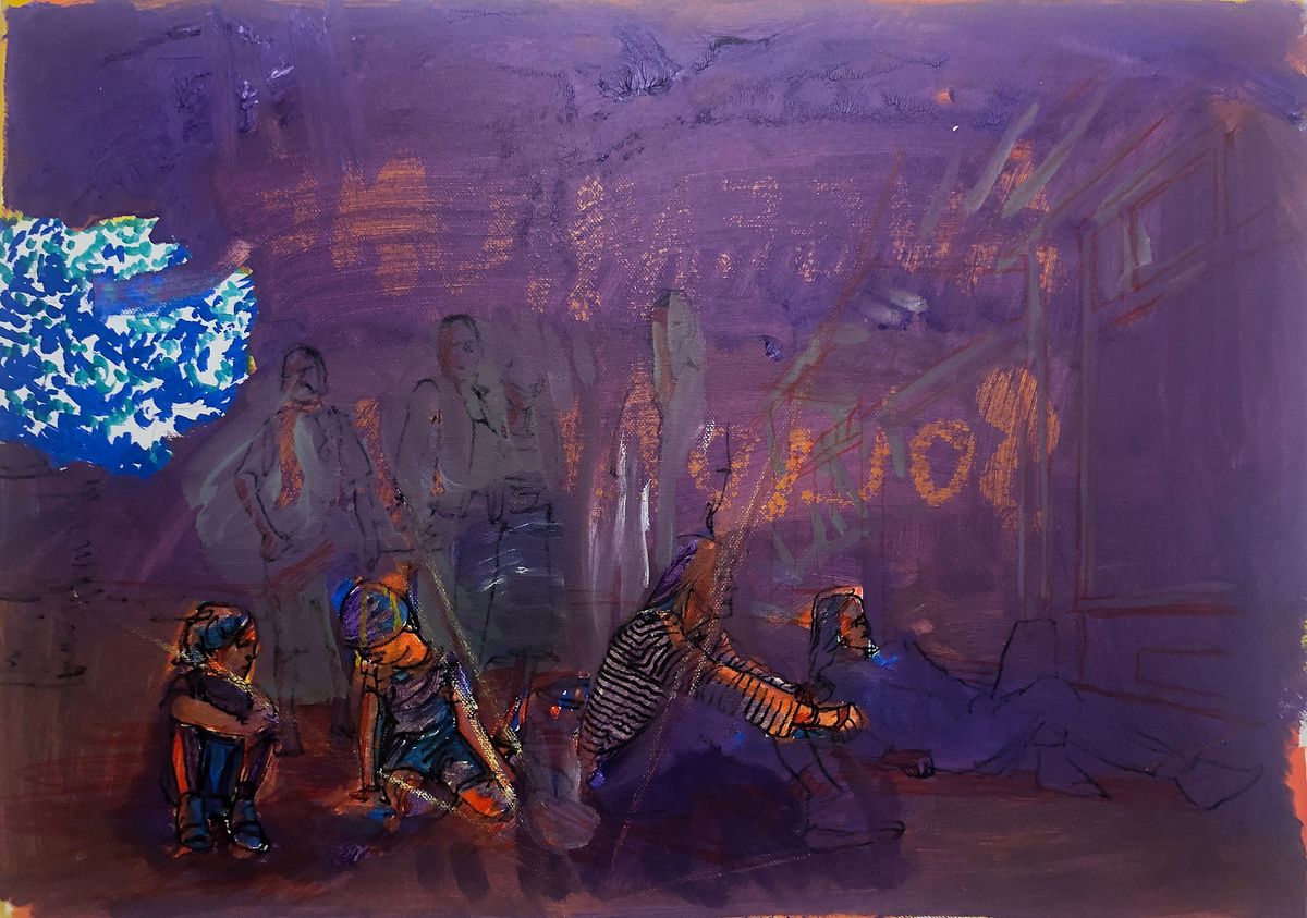 Acrylic oil on canvas 40 x 60 cm