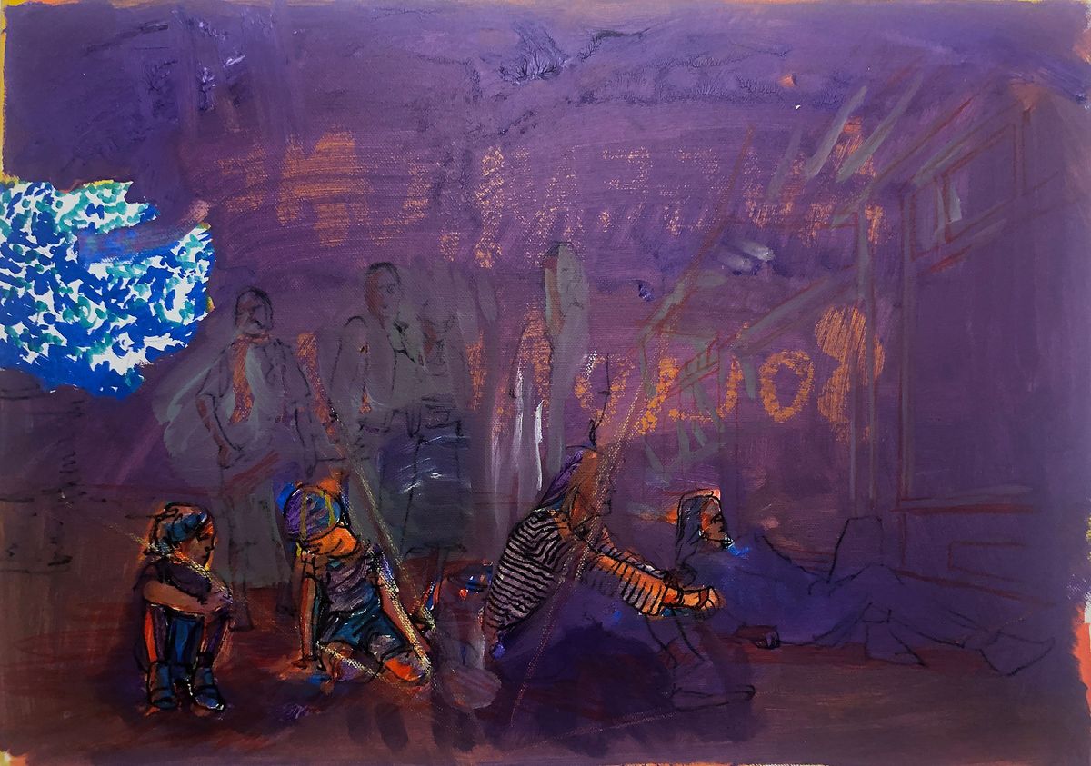 Acrylic oil on canvas 40 x 60 cm