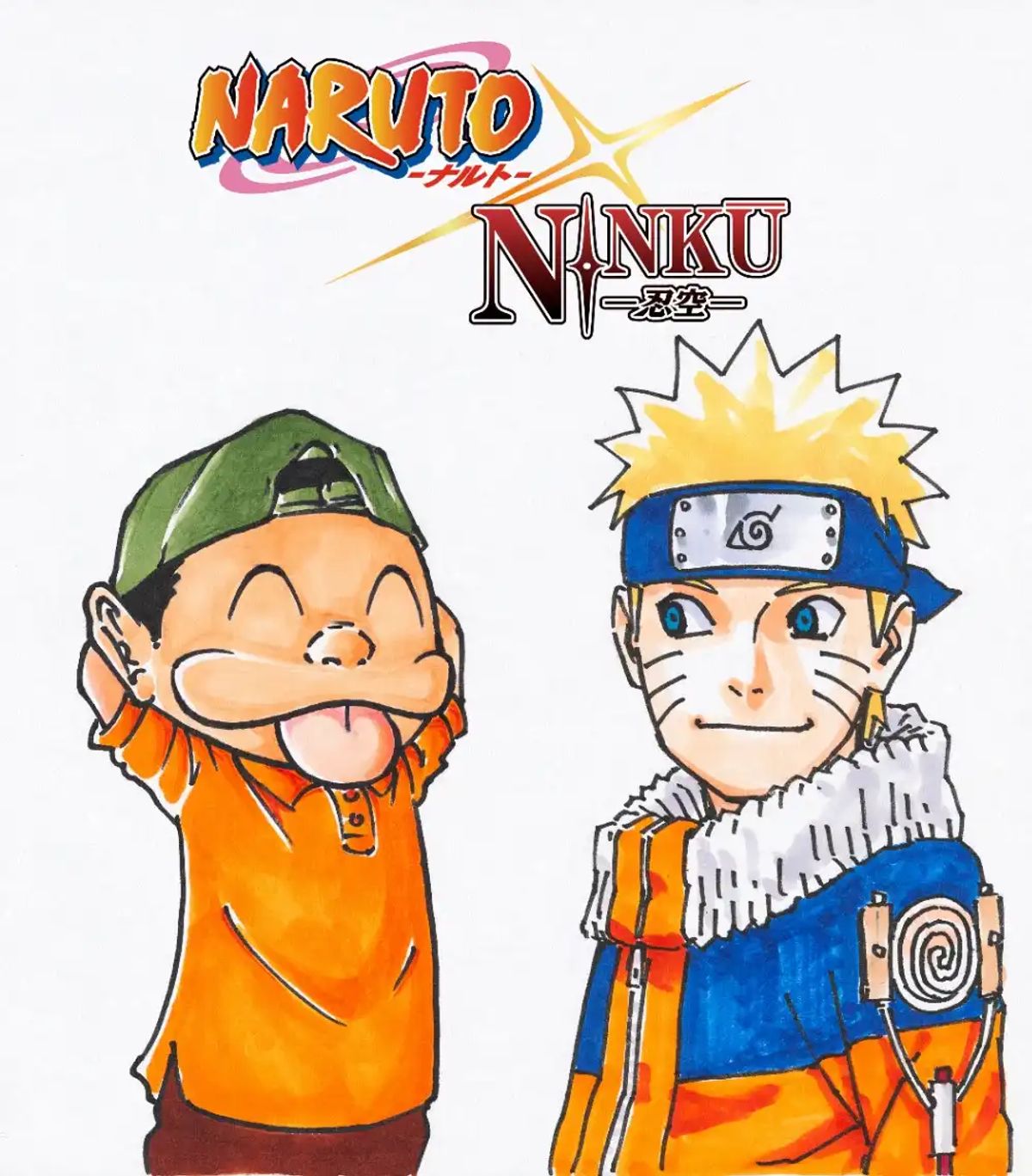 Arte promocional do crossover NARUTO × NINKU