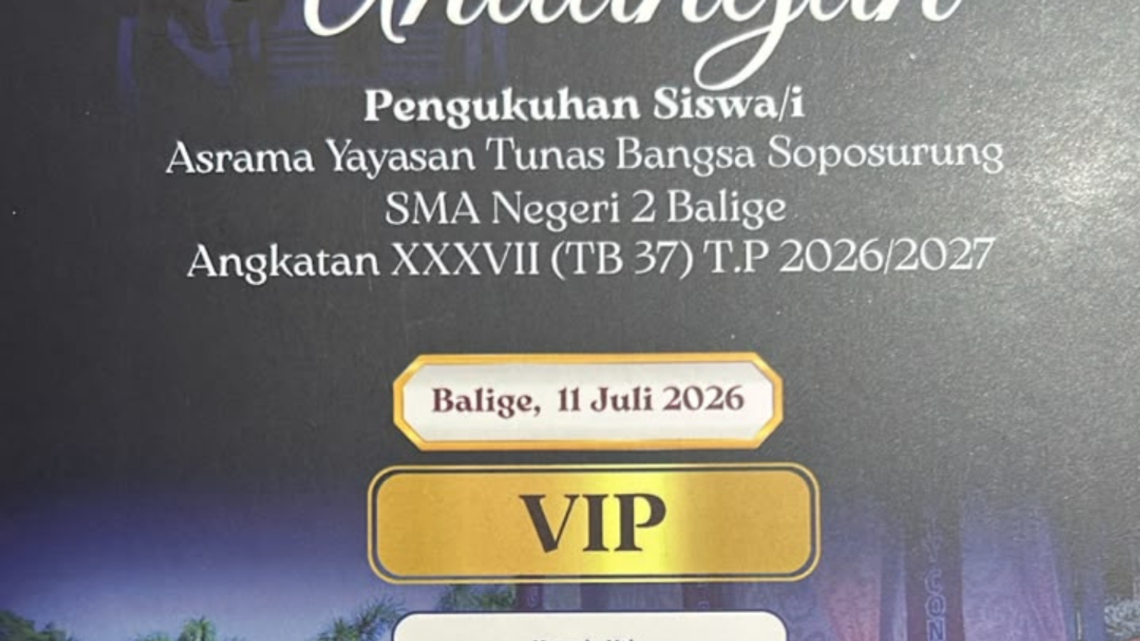 Pengukuhan Siswa/i TB XXXVII