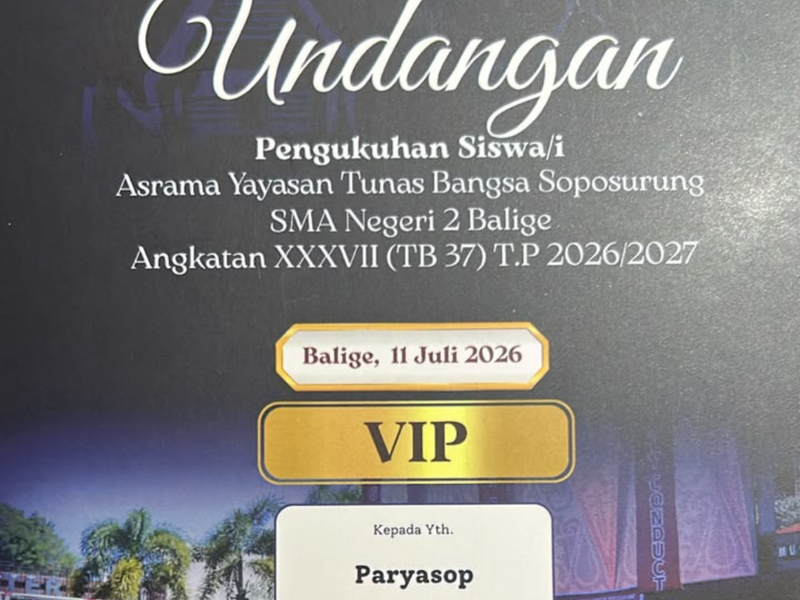 Pengukuhan Siswa/i TB XXXVII
