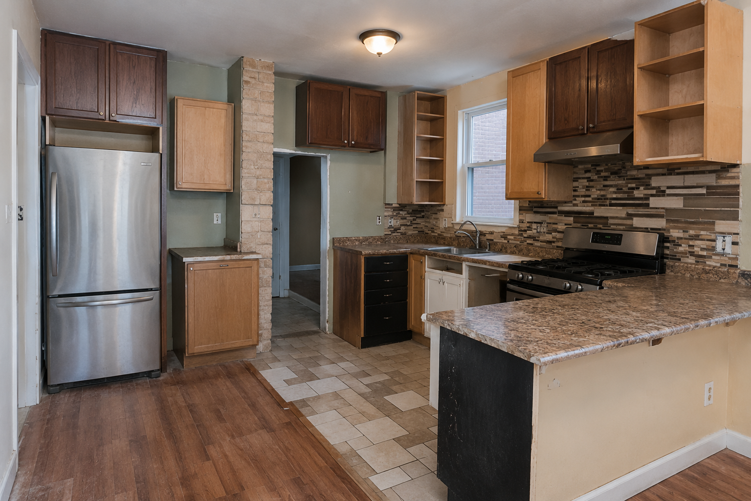 Poorly designed kitchen