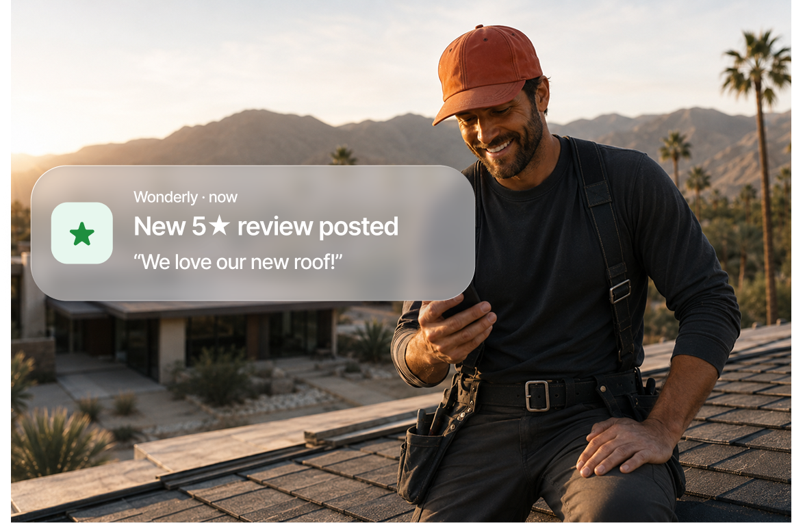 AI collects reviews for you.