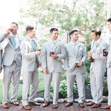 Cement Gray Suit - Image by Jennifer Larsen Photography