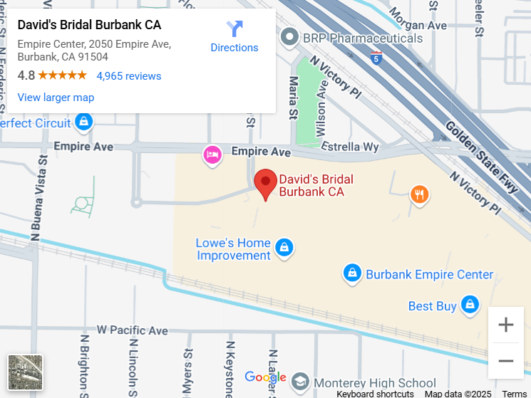 Suit & Tuxedo Rental Showroom in Burbank, CA