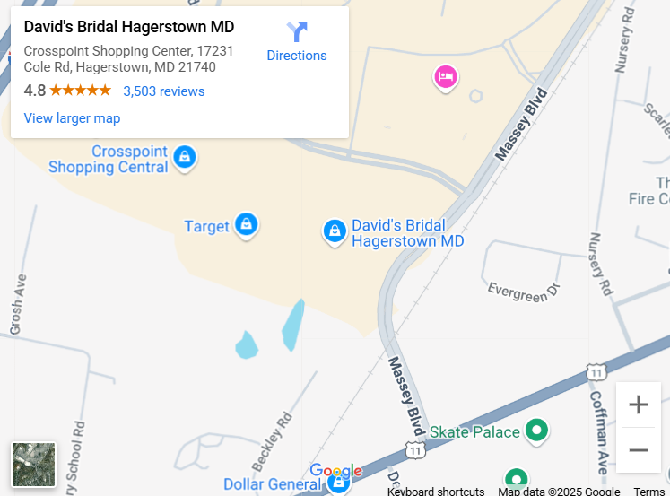 Suit & Tuxedo Rental Showroom in Hagerstown, MD