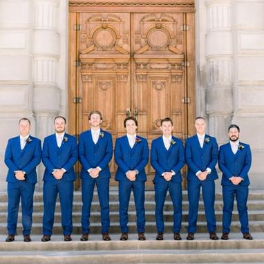 Bright Blue Suit - Image by Arielle Peters Photography