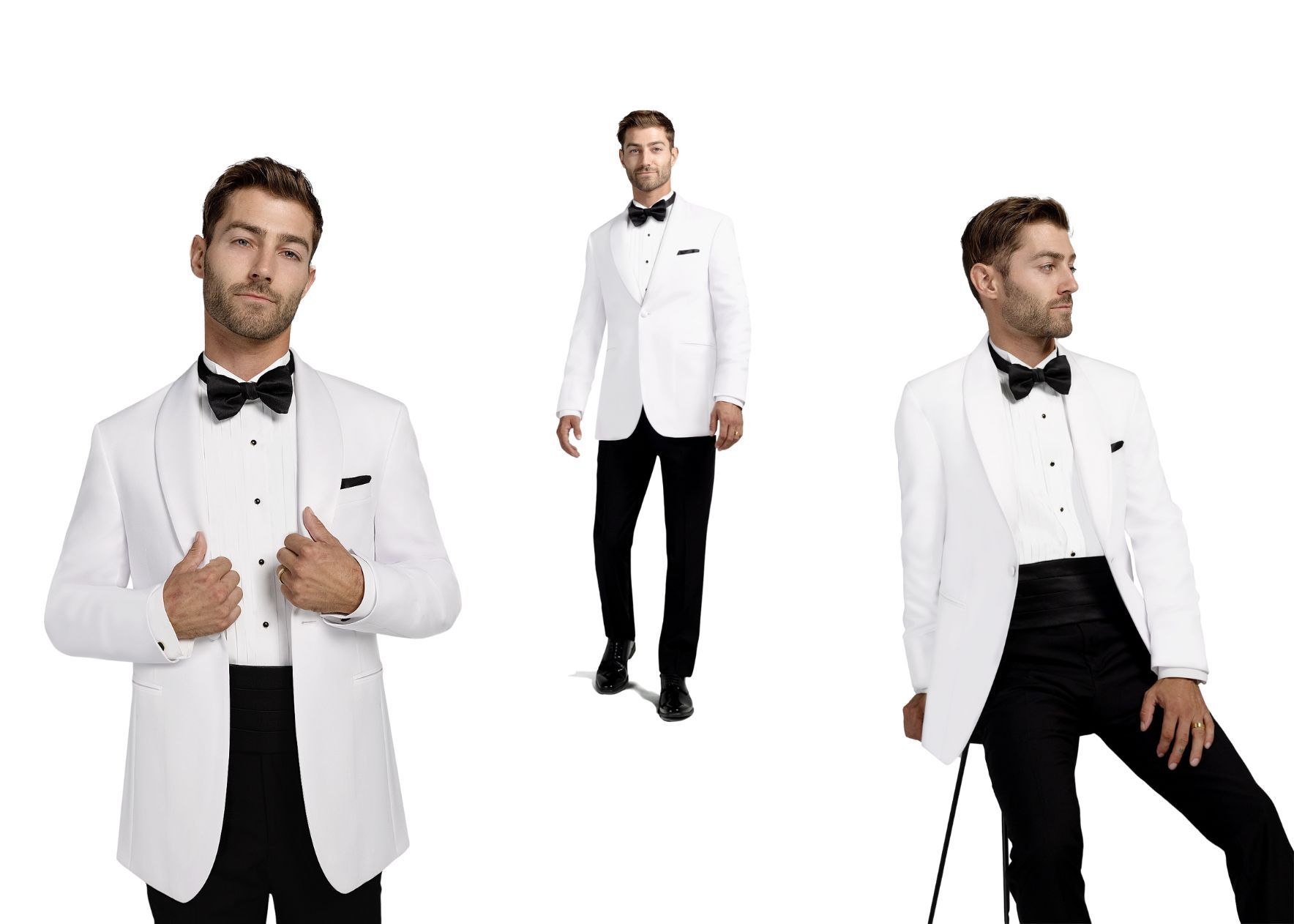Embrace Timeless Sophistication with Our New White Tuxedo Jacket