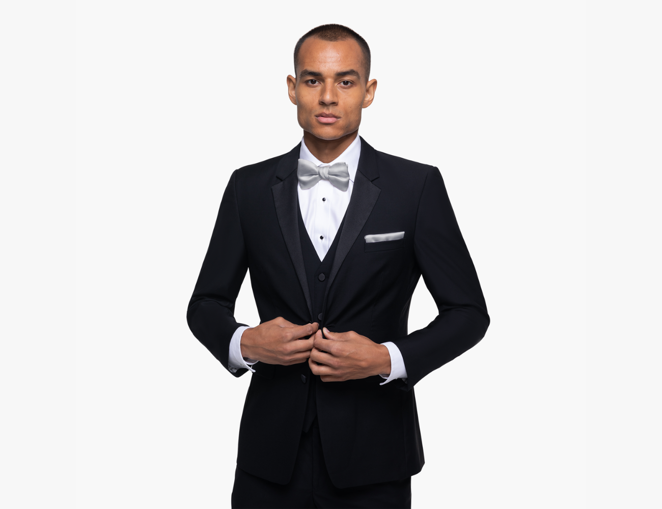 Black Notch Lapel Tuxedo for rent