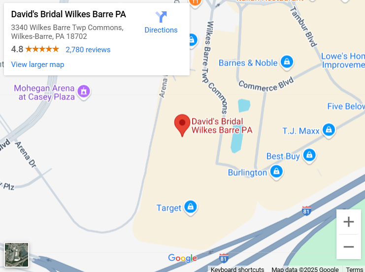 Suit & Tuxedo Rental Showroom in Wilkes Barre, PA