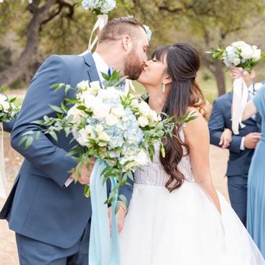 Slate Blue Suit - Image by Dawn Elizabeth Studios