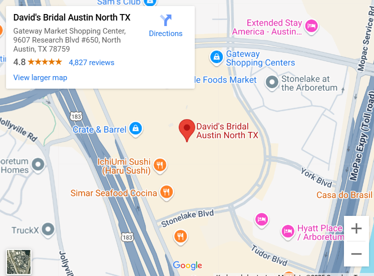 Suit & Tuxedo Rental Showroom in Austin North, TX