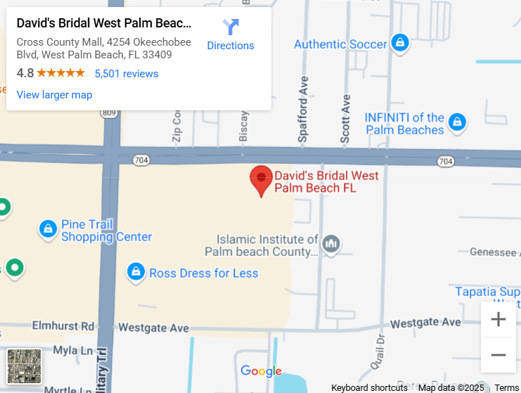 Suit & Tuxedo Rental Showroom in West Palm Beach, FL