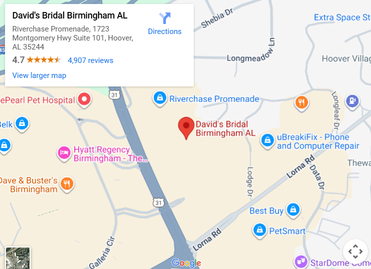 Suit & Tuxedo Rental Showroom in Birmingham, AL