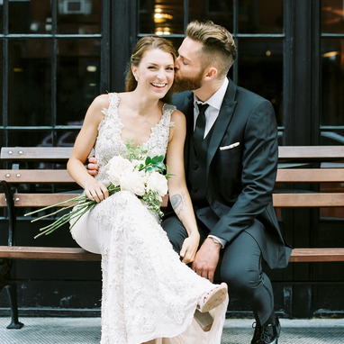 Black Peak Lapel Tuxedo - Image by FALSE