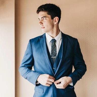 Mystic Blue Suit - Image by Jill Caren Photography