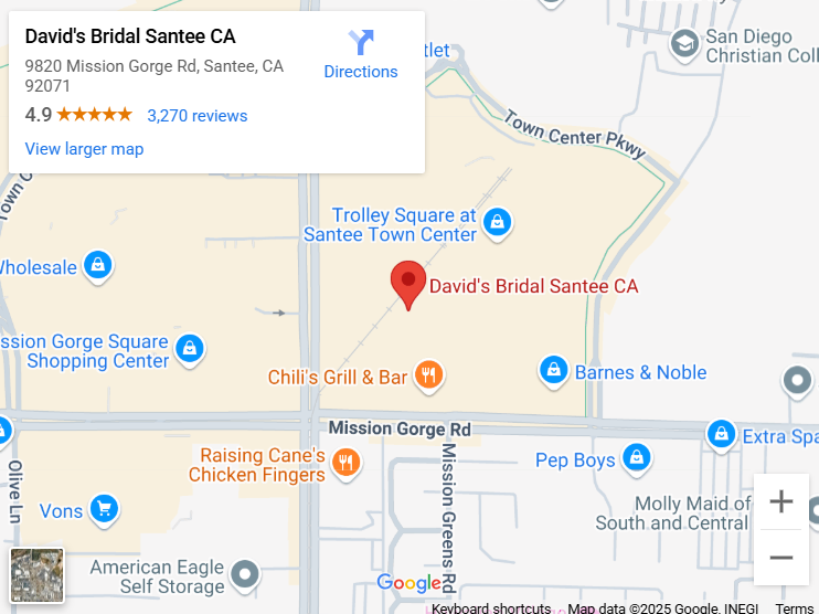 Suit & Tuxedo Rental Showroom in Santee, CA