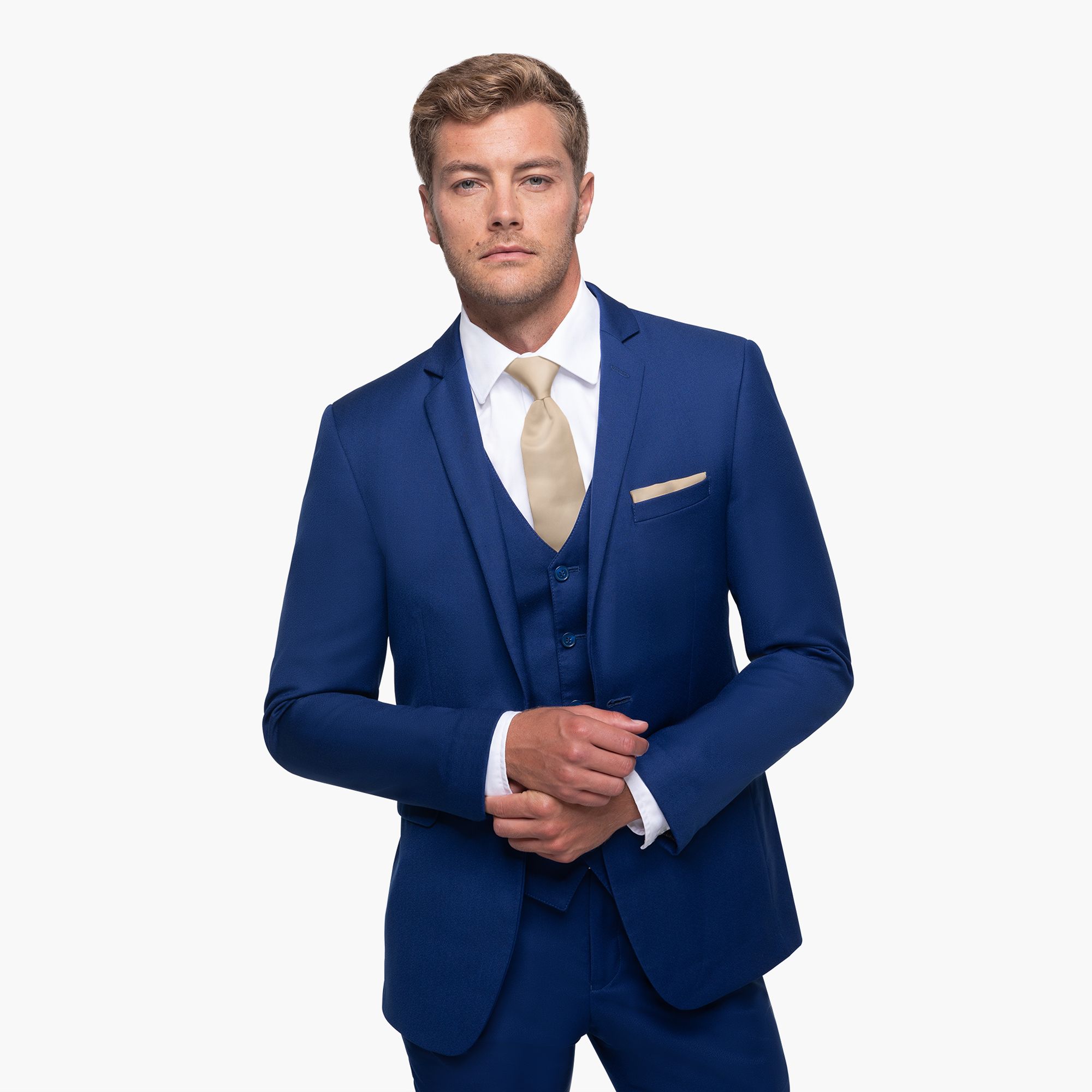 Bright Blue notch lapel suit
