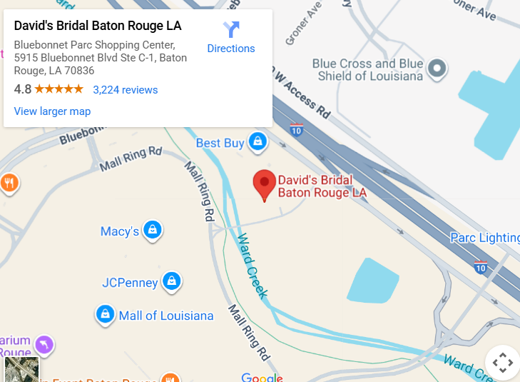 Suit & Tuxedo Rental Showroom in Baton Rouge, LA