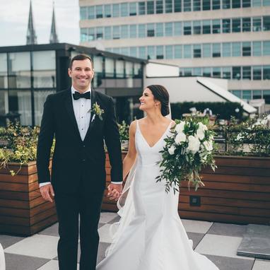 Black Notch Lapel Tuxedo - Image by Joy + Everette Photography