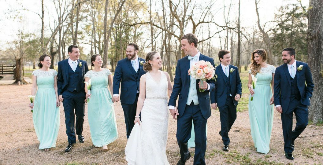 tux with navy blue dress