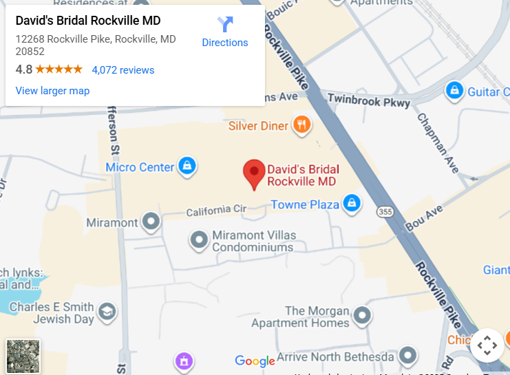 Suit & Tuxedo Rental Showroom in Rockville, MD