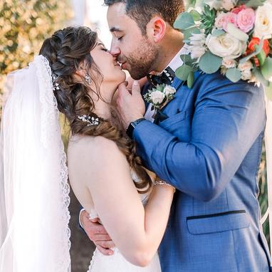 Mystic Blue Edge Notch Lapel Tuxedo - Image by Caitlin Gilbert Photography