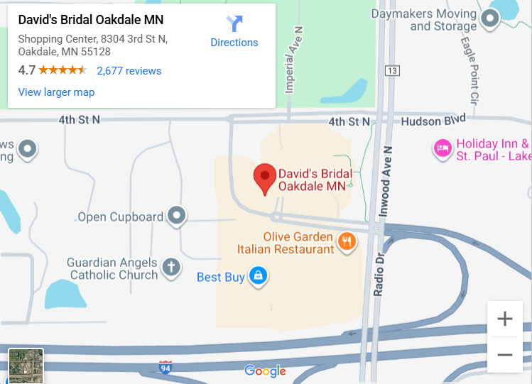 Suit & Tuxedo Rental Showroom in Oakdale, MN