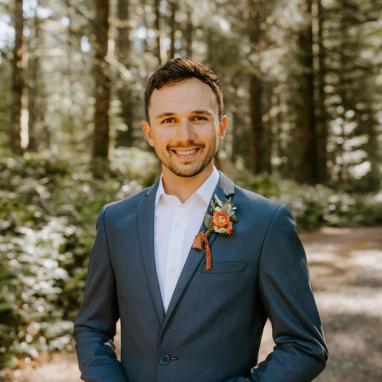 Slate Blue Suit - Image by @kaleyraephoto