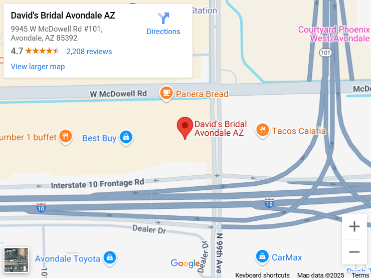 Suit & Tuxedo Rental Showroom in Avondale, AZ