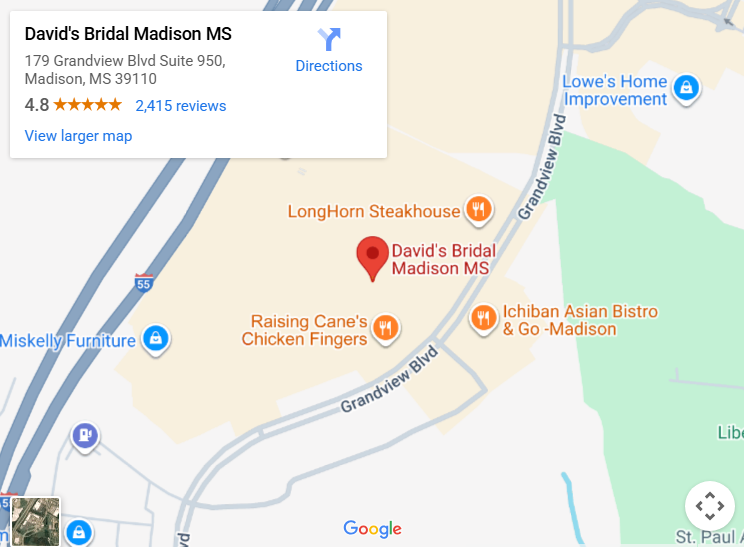 Suit & Tuxedo Rental Showroom in Madison, MS