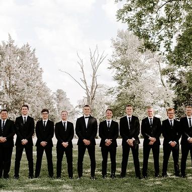 Black Notch Lapel Tuxedo - Image by First Loved Photo