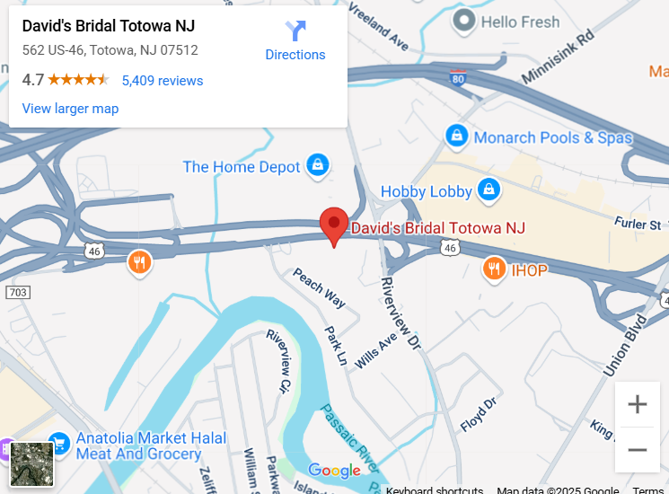 Suit & Tuxedo Rental Showroom in Totowa, NJ