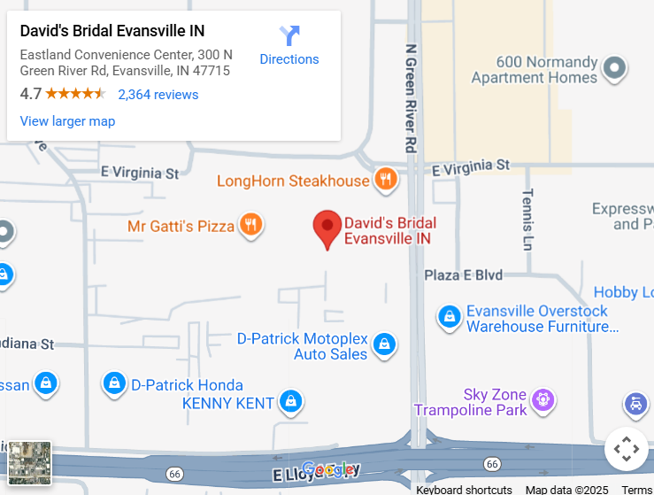 Suit & Tuxedo Rental Showroom in Evansville, IN