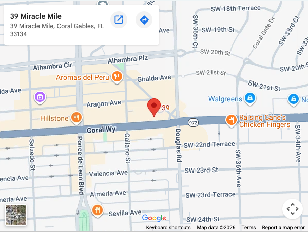 Suit & Tuxedo Rental Showroom in Coral Gables, FL