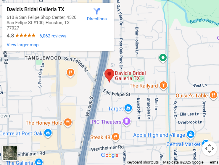 Suit & Tuxedo Rental Showroom in Houston Galleria, TX