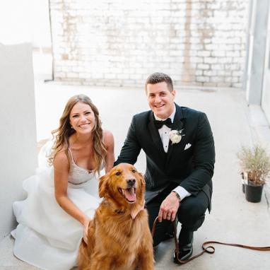 Black Notch Lapel Tuxedo - Image by Rachel Meagan Photography