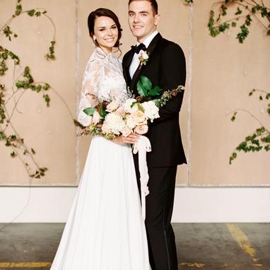 Black Peak Lapel Tuxedo - Image by Jamie Vinson Photography