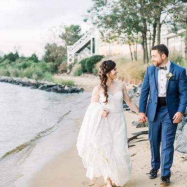 Mystic Blue Edge Notch Lapel Tuxedo - Image by Caitlin Gilbert Photography
