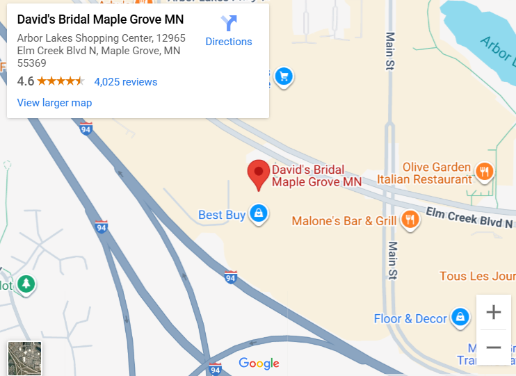 Suit & Tuxedo Rental Showroom in Maple Grove, MN
